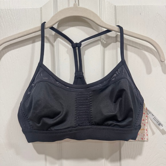 Free People Other - NWT Free People Black Racerback Sports Bra XS Activewear Comfort Support‎